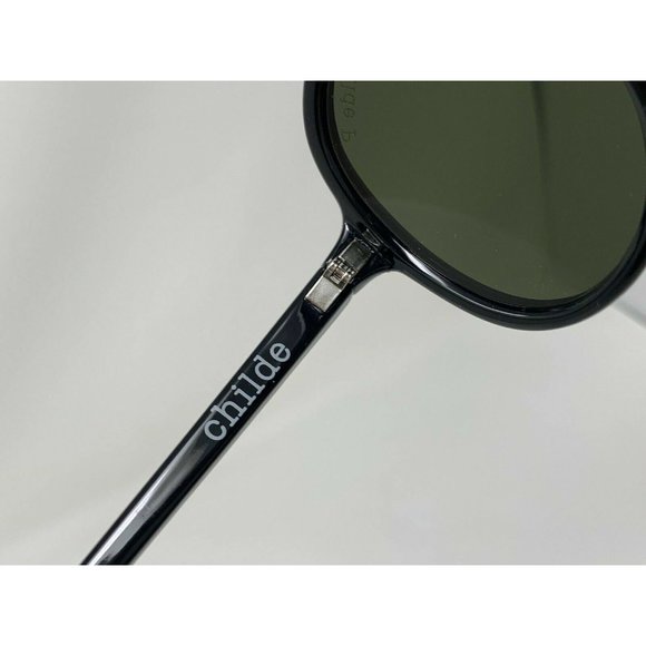 Childe Eyewear DELETE Plant-Based Green Polarized Black Sunglasses Excellent main image 8